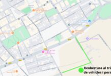 Abierto un nuevo tramo del Eixample Sud, por donde ya pueden transitar vehículos y personas