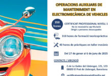 El Instituto Illa dels Banyols impartirá un certificado profesional de mantenimiento en electromecánica de vehículos