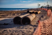 Comienzo de la contribución anual de arena a la playa de Prat desde el 9 de junio