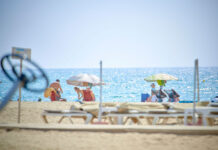 La calidad del agua de la playa, excelente